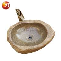 Ancient Cobblestone Platform Basin Natural Stone Washbasin Art Basin Washbasin