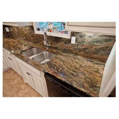 New Design Marble Bench Top Kitchen Table Counter Tops Verde Green Marble Countertop