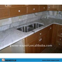 white granite kitchen tops