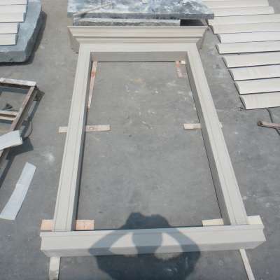 Fabricated customizable design sandstone window surrounding