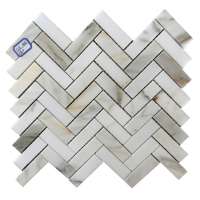 Newstar tumbled wall pattern designs carrera marble Mosaic backsplash Tile