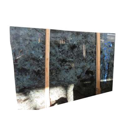 Fabricated luxury stone kitchen island bathroom Labradorite blue granite countertop